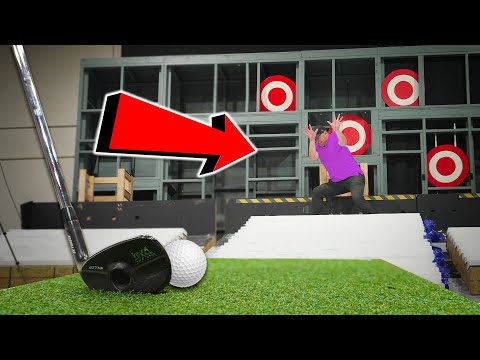 Human Golf Dart Board Challenge!