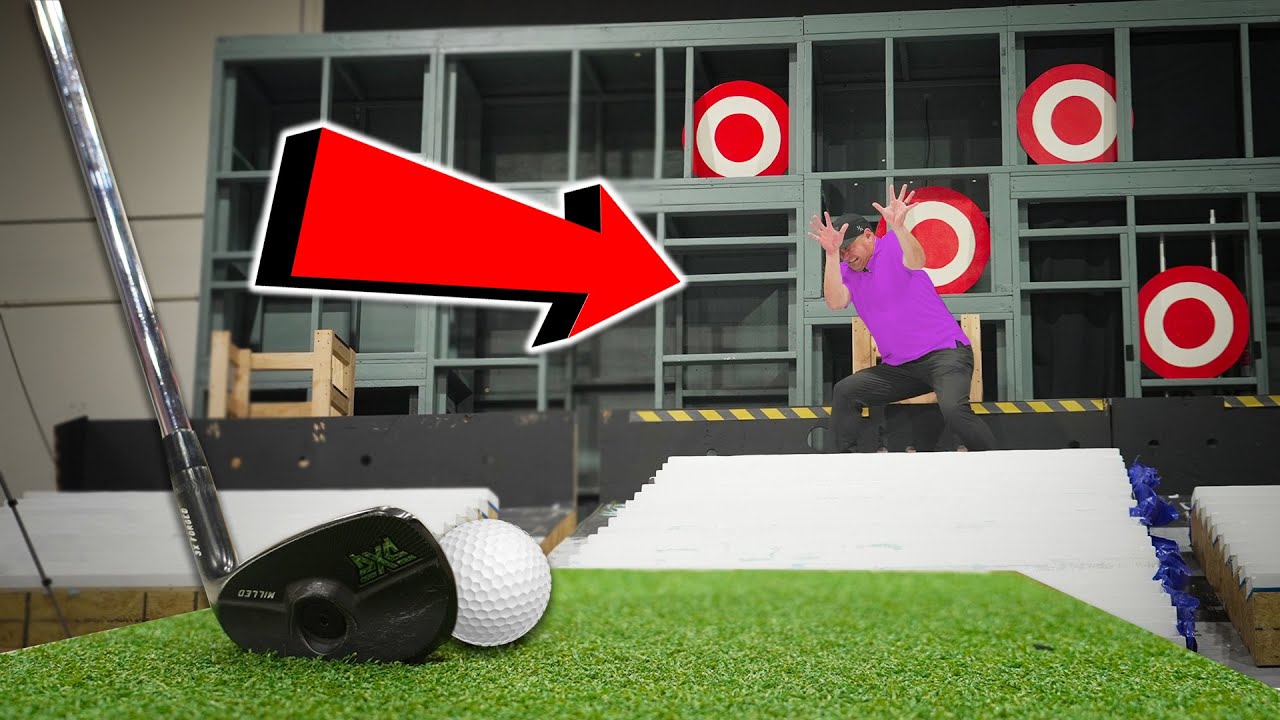 Human Golf Dart Board Challenge! YouTube