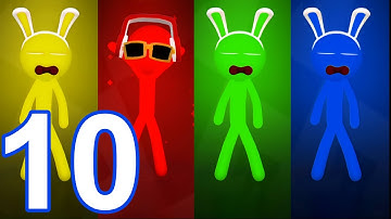 Stickman Party - Gameplay Walkthrough Part 10 - Tournament Mode (Android, iOS)
