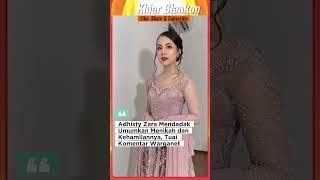 Adhisty Zara Tiba Tiba Umumkan Menikah Dan Kehamilannya Tuai Komentar