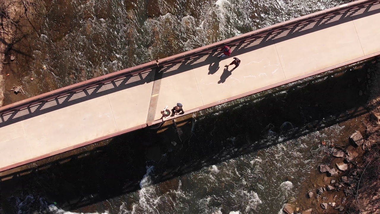 Platte River Bridge rocket overhead