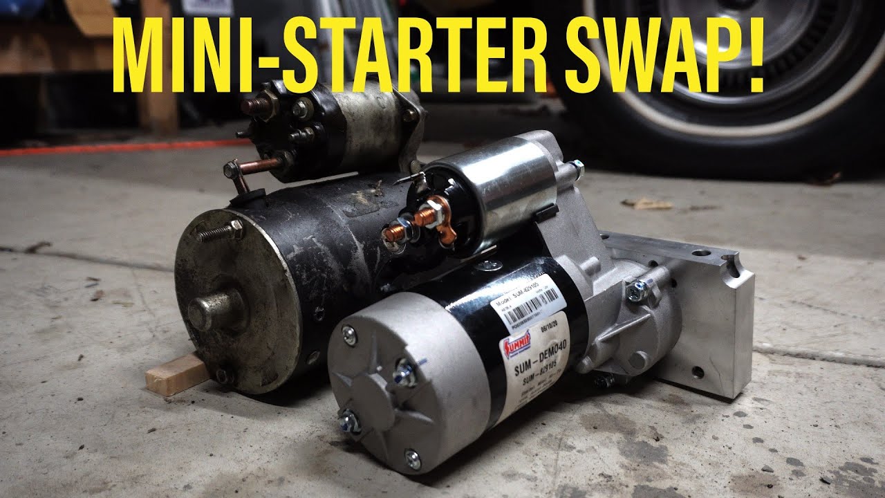 High Torque Mini-Starter Swap On a Chevy 350 fixing slow cranking issues