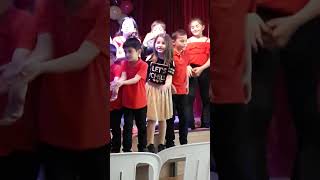 Первое выступление сыночка на сцене . 2й класс