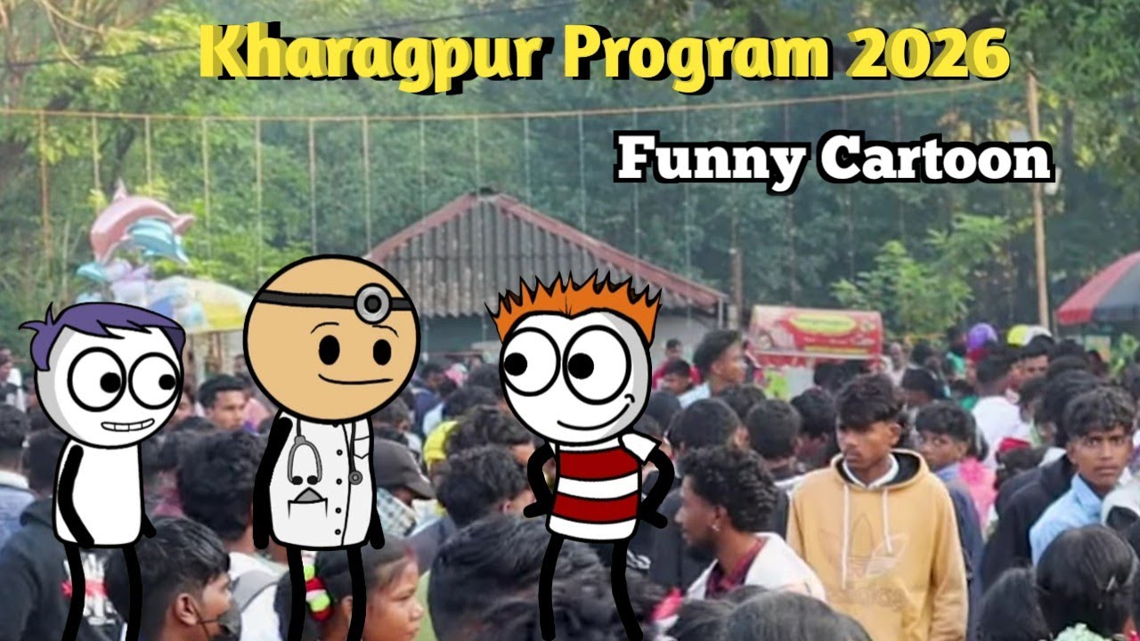 KHARAGPUR PROGRAM CARTOON VIDEO || FUNNY CARTOON VIDEO 2026 || NEW SANTALI CARTOON VIDEO 