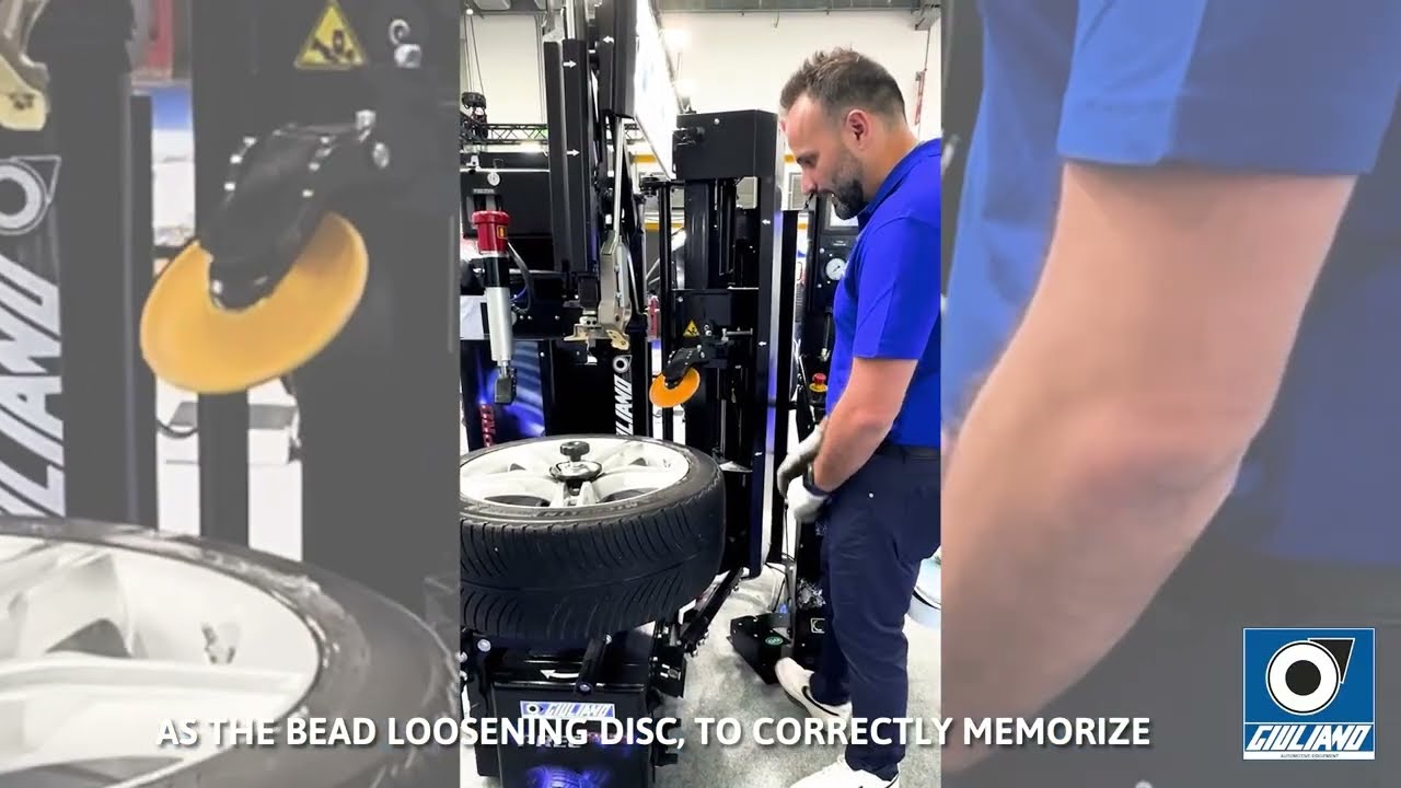 Лёгкое автоматическое снятие Run-Flat шин | Роботизированный шиномонтажный станок T-REC от Giuliano