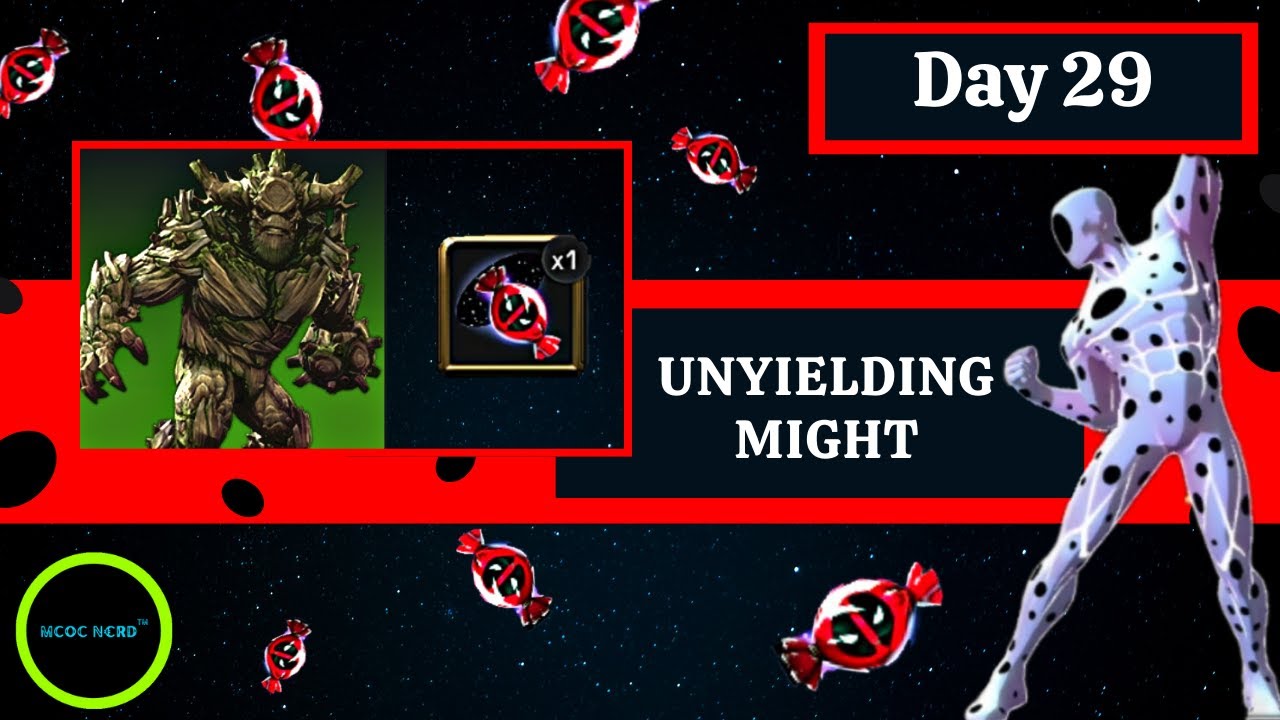 UNYIELDING MIGHT : MCOC Candy Target🎯 Today- KING GROOT Duel Target - Day 29 Solo Objective!
