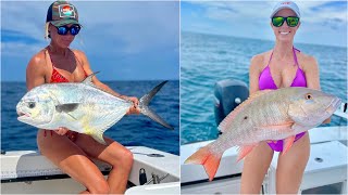 Girls Fishing Day - Snapper, Grouper and Permit in Key West FLORIDA