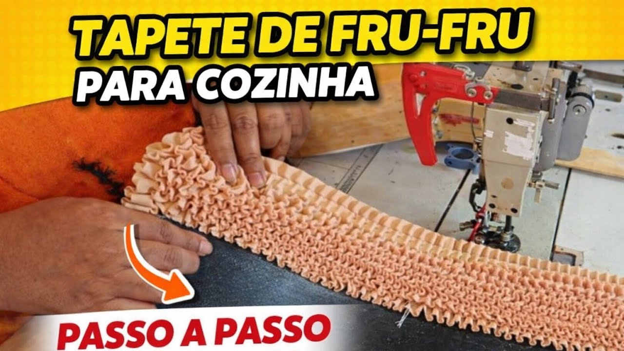 Modelo novo de tapete frufru que está encantando minhas clientes ✨