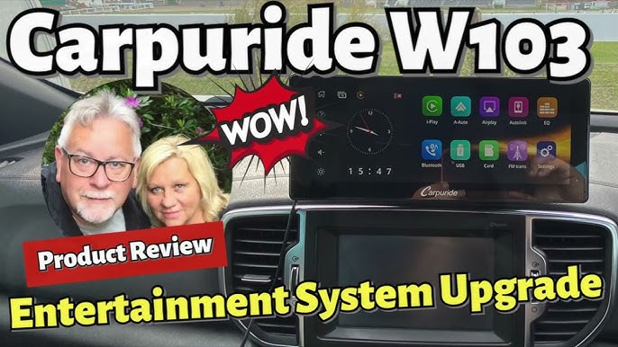 CARPURIDE NEW 7 Inch Double Din Car Stereo Wireless Apple Carplay Android  Auto