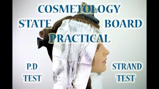 CA State Board Cosmetology Practical Exam PD Test & Strand Test 2021