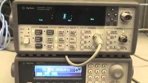 Analog graph for Keysight 53100 series counters