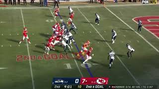 Patrick Mahomes 9 Yard Touchdown Pass to Jerick McKinnon | Seahawks vs Chiefs