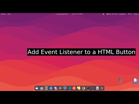 Add click event to an HTML button.