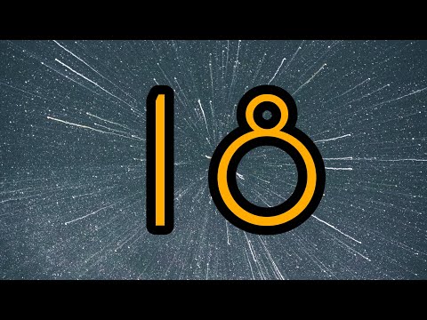 18 Second Timer ⏰ | Bright big yellow numbers and relaxing background music