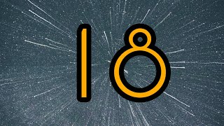 18 Second Timer โฐ | Bright big yellow numbers and relaxing background music