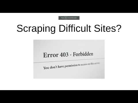 Scraping difficult sites - Scraper API Async requests