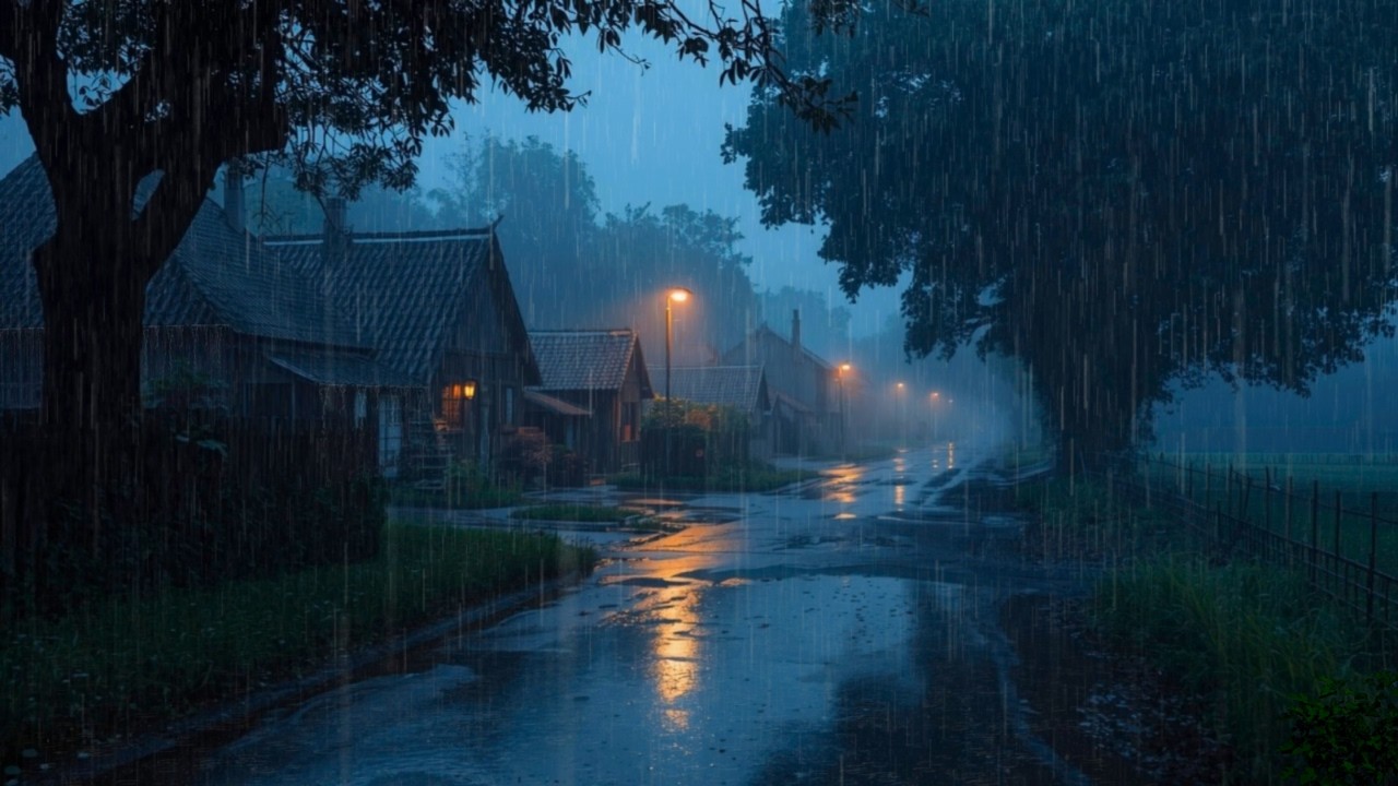 Heavy Rain To Sleep Immediately - ASMR, Rain Sounds For Relaxing Your Mind And Sleep Tonight