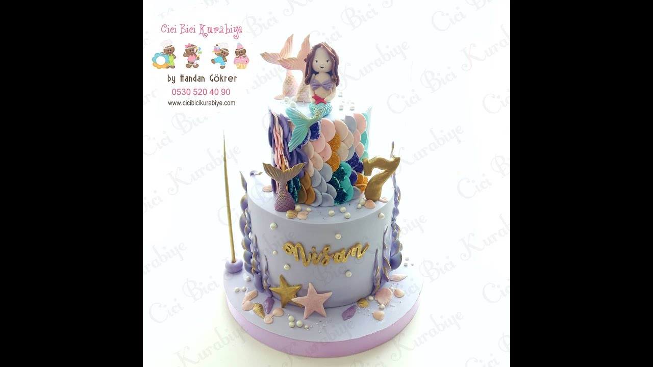 Denizkızı Temalı Pasta Yapımı