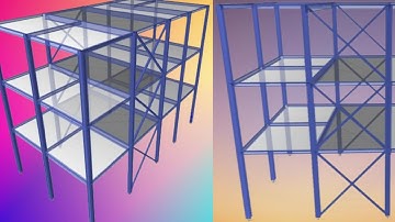 Etabs tutorial:How to model diagonal BRACE?