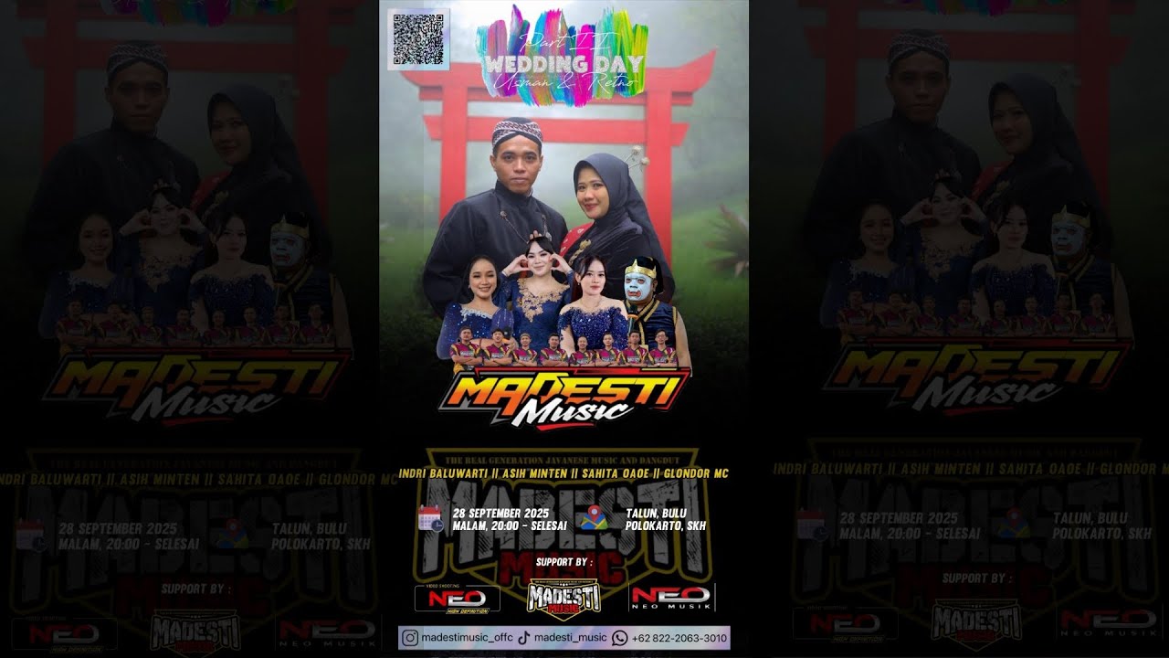 LIVE MADESTI MUSIC PART 2 || WEDDING RERTNO & USMAN || NEO AUDIO || NEO MEDIA || 28 SEPT 2025