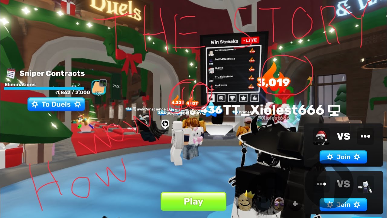 THE STORY Of How I Became Friends With BIG WIN STREAKS In Roblox Rivals ...