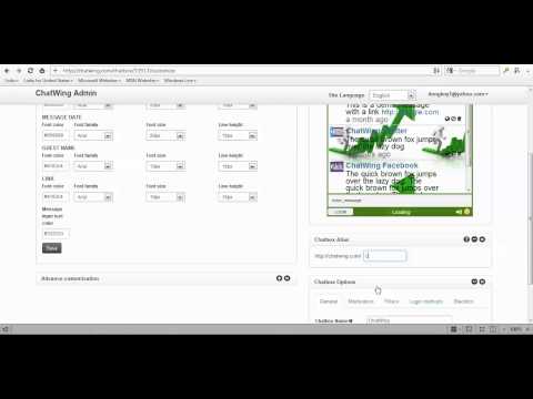 Webmaster Chatbox embed on a site