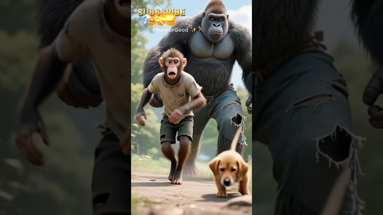 Heart touching story of monkey and dog 