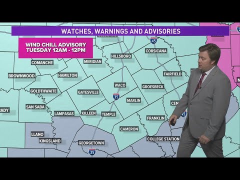 Weather Aware | Timing of the arctic blast in Central Texas - YouTube