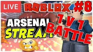 Roblox arsenal livestream & 1v1 vip ...