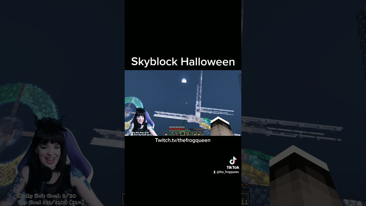 Minecraft Skyblock Halloween Derp #shorts