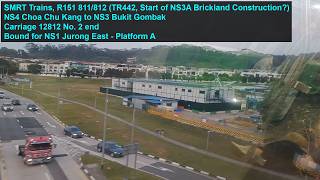 [Start of NS3A Brickland Construction?] SMRT Trains - Joyride on R151 811/812 from NS4 CCK → NS3 BGB