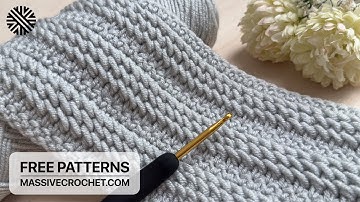 SUPER EASY & UNUSUAL Crochet Pattern for Beginners! 🩶 Crochet Stitch for Baby Blanket, Bag & Scarf