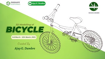 Bicycle - Glimpse | Onshape 3D Modelling | Ajay G. Dumbre, Mechanical Engineers