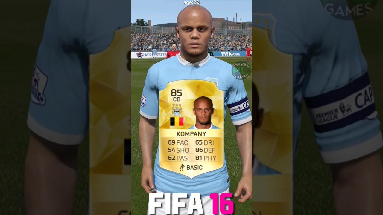 🇧🇪 VINCENT KOMPANY fifa evolution (10-24)  