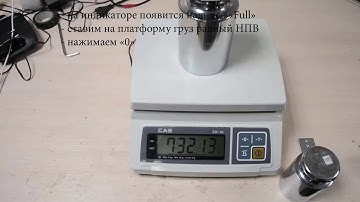 Hướng dẫn CAL cân điện tử CAS SW