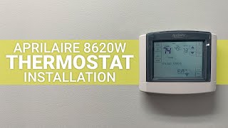 Aprilaire 8620W Thermostat Installation | WiFi Control - YouTube Aprilaire 700 Wiring Schematic YouTube