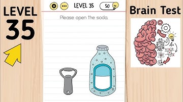 Brain Test Level 35 Please Open The Soda.