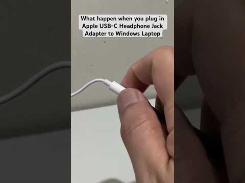 What happen when you plug in Apple USB-C to Headphone Jack Adapter to Windows Laptop apple by Mohd. A P