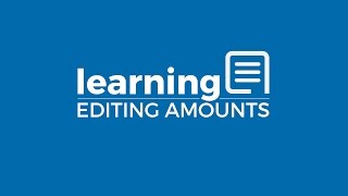 Editing Amounts (iOS)