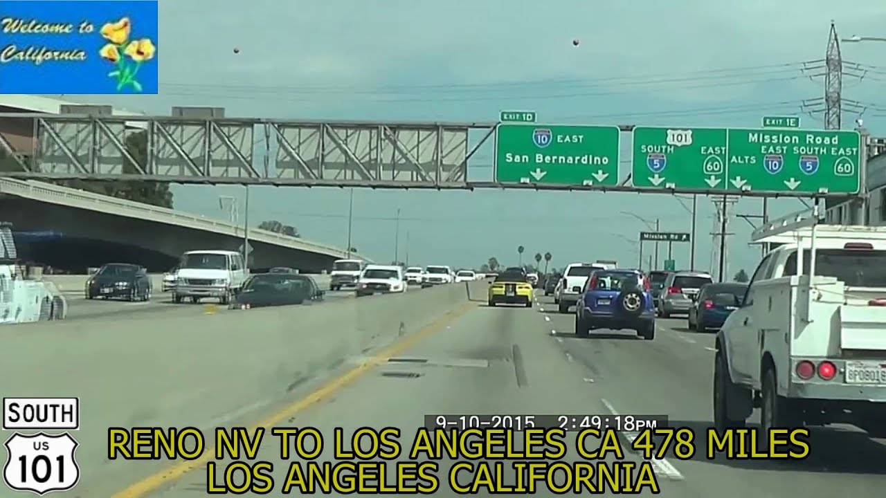 Reno NV to Los Angeles CA 2015 HD YouTube