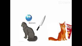 Firepaw And Gray Paw Fighting Over Cheese-Its