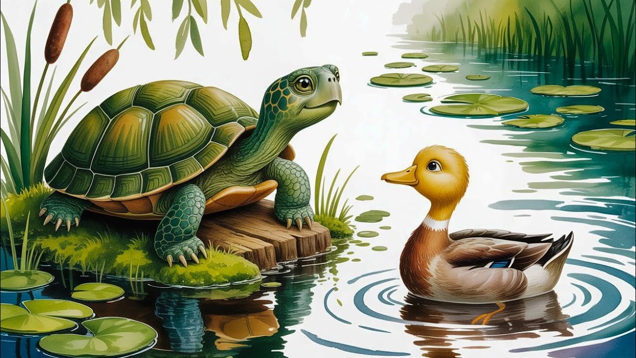 The Wise Turtle and the Curious Duck