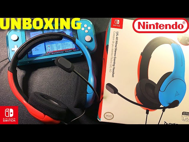 Unboxing Nintendo Switch Headphone 