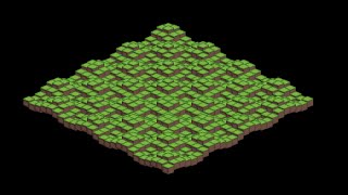 Oscillating isometric Tiles in C++ with raylib