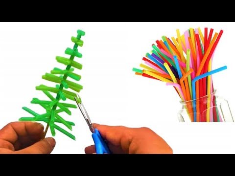  DIY  Christmas  Tree  from Straws Christmas  Decorations  