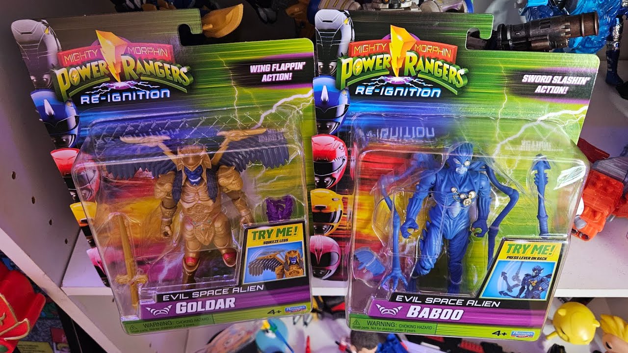 Мы получили Голдара и Бабу! Распаковка фигурок Power Rangers Re-Ignition! 
