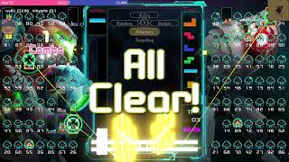 WINNING A TETRIS 99 GAME WITH 4 MID GAME PERFECT CLEARS