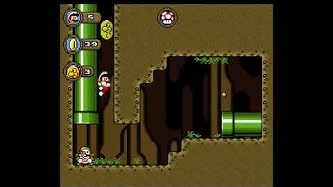 SMW Custom Level - Subterranean Pipes