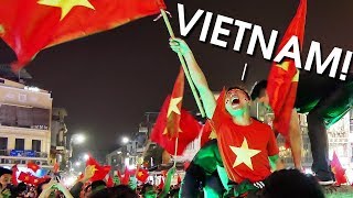 VIETNAM GOES CRAZY after defeating Qatar in Semi-Finals of AFC U-23 2018!!!