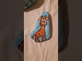 Painting Stones: Giraffes in the woods. KipToria